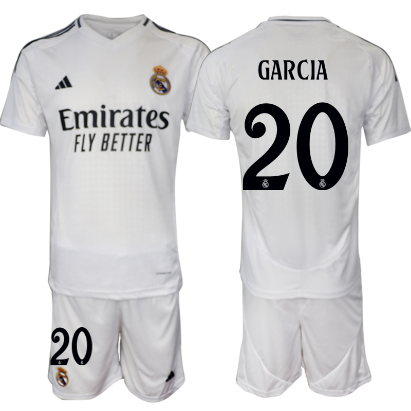 Men 2024-2025 Club Real Madrid home White #20 Soccer Jersey->real madrid jersey->Soccer Club Jersey